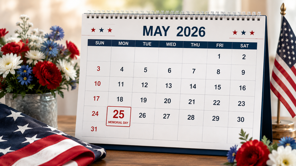 When is Memorial Day 2026? Find the exact date, Memorial Day weekend, history, traditions, closures, and planning tips for May 25, 2026. Find Memorial Day 2026 on the May 2026 calendar