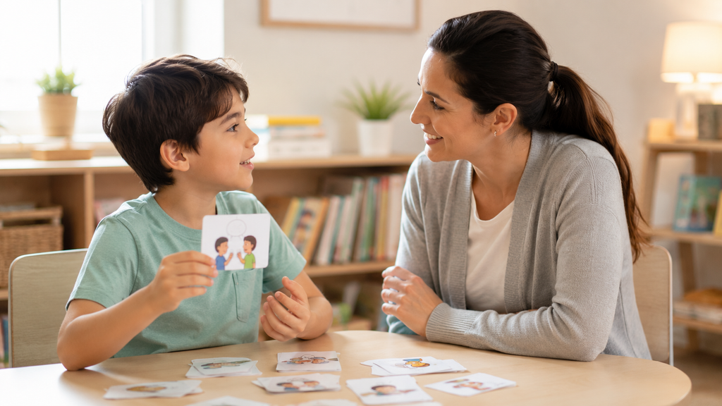 Learn how to build confidence in shy children with gentle, practical strategies for social skills, friendships, communication, and gradual participation. Practice social skills with role-playing for shy children