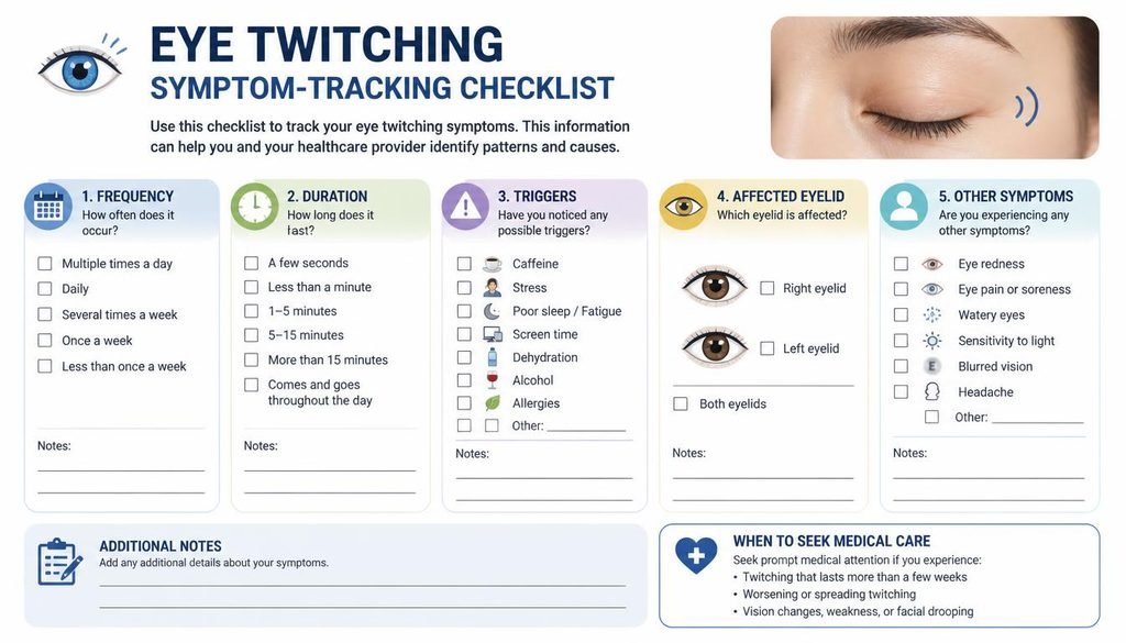 Eye Doctor for Eye Twitching: The Comprehensive Guide to Choosing the Right Specialist Track eye twitching symptoms before an eye appointment