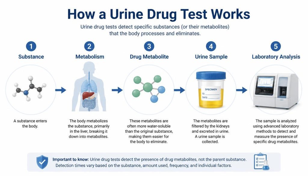 Understand how urine drug testing detects drug metabolites
