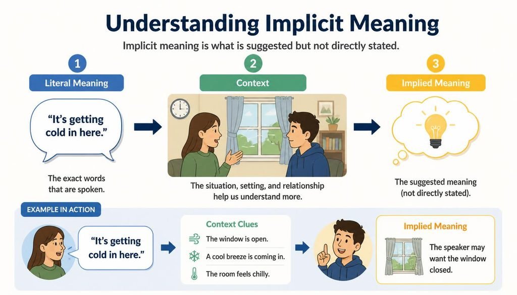5 Examples of Implicit Sentences Brainly Students Can Understand: The Ultimate Simple Guide Identify implicit meaning using literal meaning and context